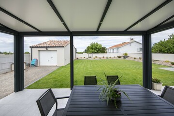 Pergola à toit fixe